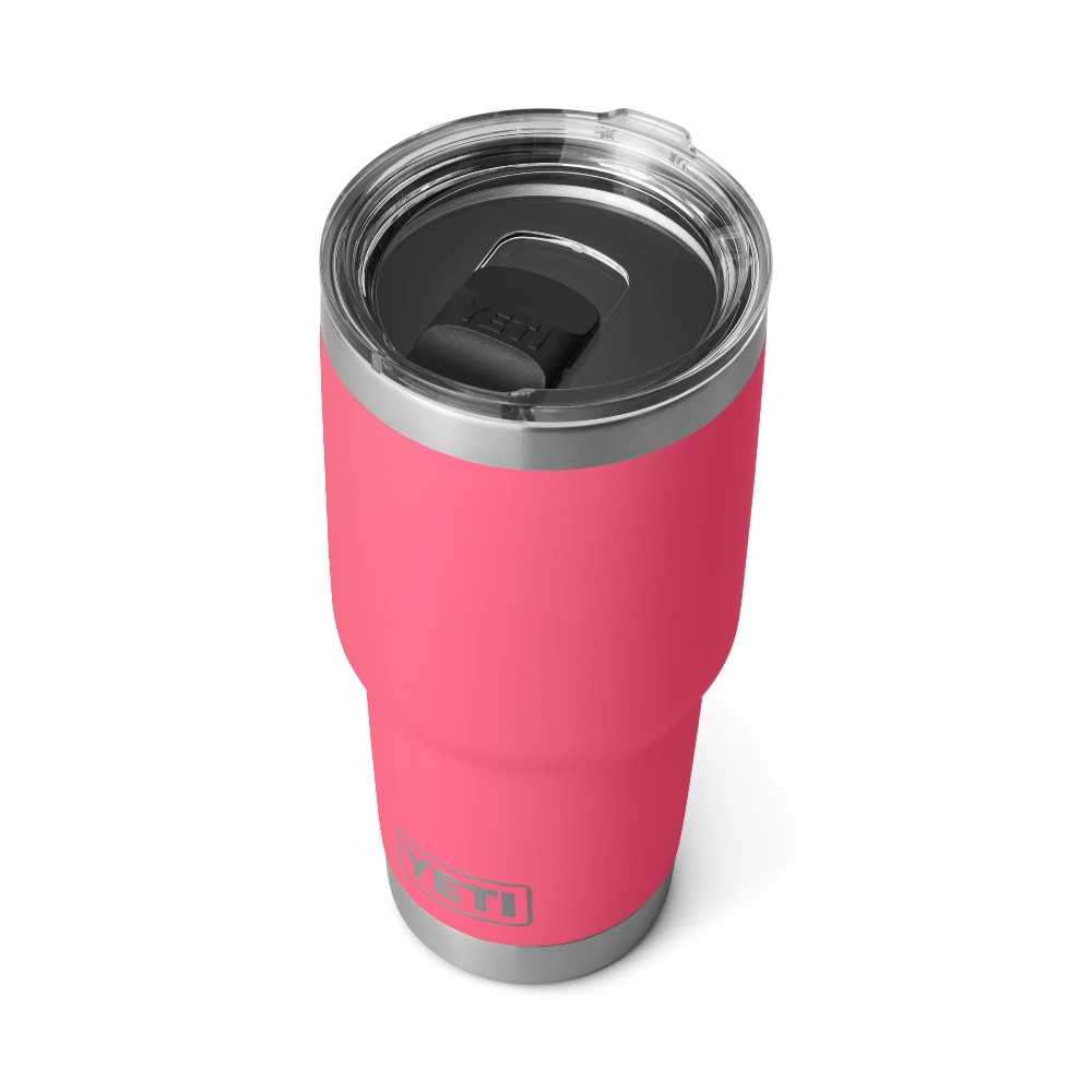 Rambler 30 oz Tumbler With Magslider Lid Yeti Rambler 30 Oz Tumbler With Magslider Lid -Occasionally Yours YETI Drinkware Rambler 30oz Tumbler Tropical Pink 03