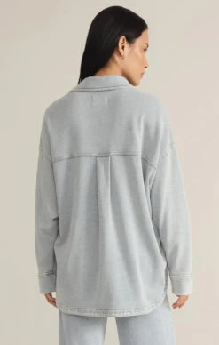 All Day Knit Denim Jacket -Occasionally Yours Z Supply All Day Knit Denim Jacket ZJ231161 3