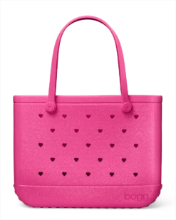 Valentine's Original Boggs - Tonal 12 Valentine's Original Boggs - Tonal -Occasionally Yours bogg bag original boggs tonal heart shimmer haute pink 1