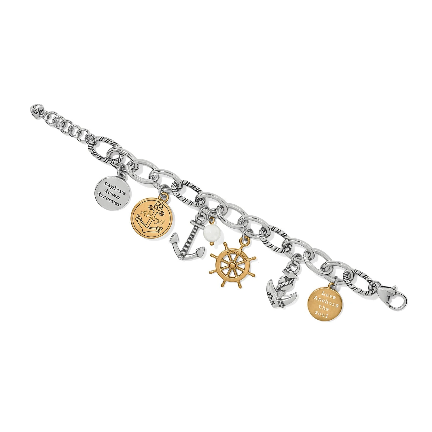 Anchors Aweigh Charm Bracelet Anchors Aweigh Charm Bracelet -Occasionally Yours brighton anchors aweigh charm bracelet silver gold 2