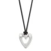 Cascade Open Heart Cord Necklace -Occasionally Yours brighton cascade open heart cord necklace 1