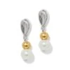 Cascade Unity Pearl Post Drop Earrings -Occasionally Yours brighton cascade unity pearl post drop earrings 1