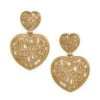 Contempo Heart Double Post Drop Earrings 2 Contempo Heart Double Post Drop Earrings -Occasionally Yours brighton contempo heart double post drop earrings gold 1