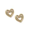 Enchanting Heart Post Earrings 2 Enchanting Heart Post Earrings -Occasionally Yours brighton enchanting heart post earrings gold 2