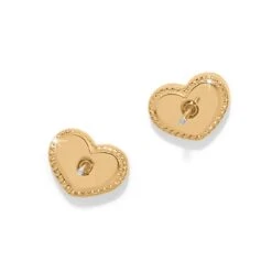 Illumina Celeste Heart Post Earrings 3 Illumina Celeste Heart Post Earrings -Occasionally Yours brighton illumina celeste heart post earrings gold 2