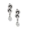Interlok Single Knot Drop Earrings - Silver -Occasionally Yours brighton interlok single knot drop earrings silver 1