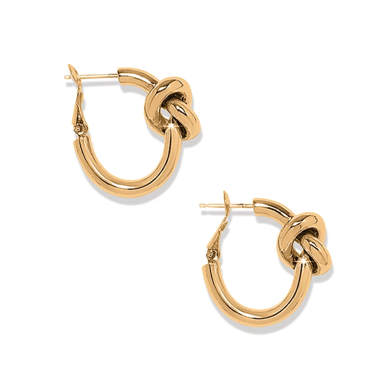 Interlok Single Knot Hoop Earrings - Gold Interlok Single Knot Hoop Earrings - Gold -Occasionally Yours brighton interlok single knot hoop earrings gold 2