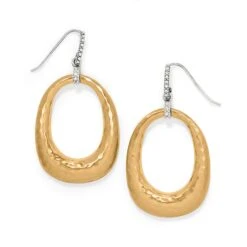 Meridian Geo Open Hoop French Wire Earrings