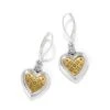Mosaic Heart Two Tone Leverback Earrings 2 Mosaic Heart Two Tone Leverback Earrings -Occasionally Yours brighton mosaic heart two tone leverback earrings 1