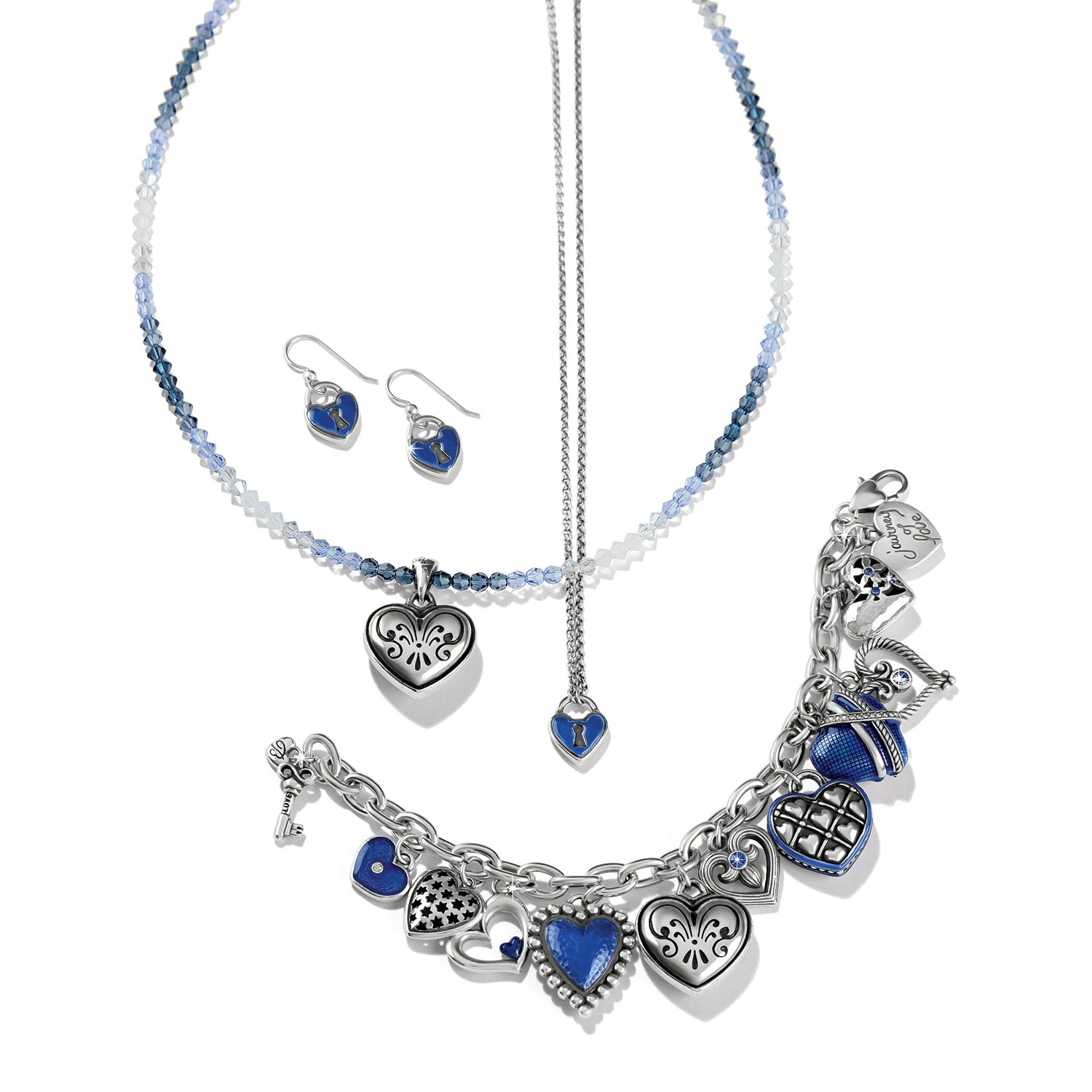 One Heart Padlock French Wire Earrings One Heart Padlock French Wire Earrings -Occasionally Yours brighton one heart padlock french wire earrings 2