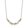 Pebble Edge Crescent Bar Necklace -Occasionally Yours brighton pebble edge crescent bar necklace silver gold 1