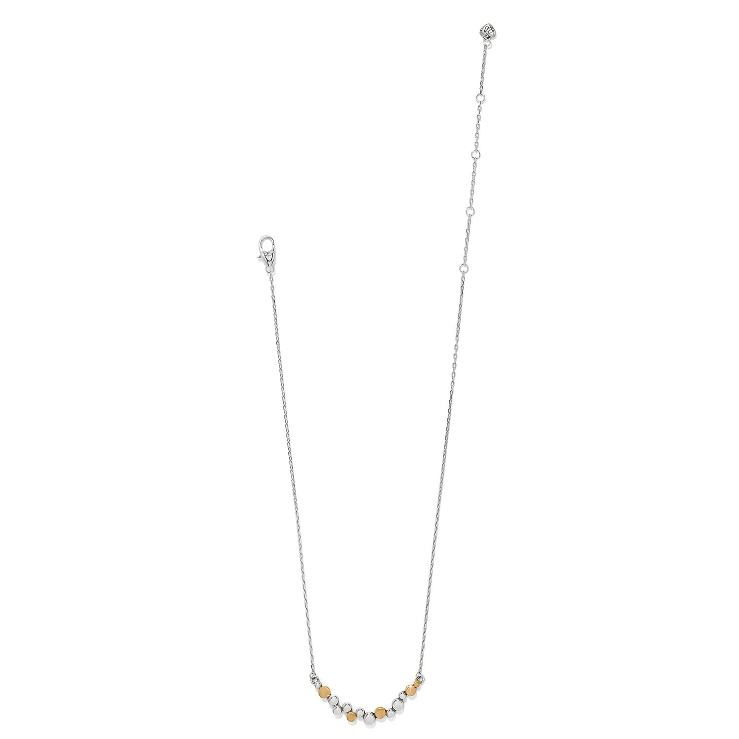 Pebble Edge Crescent Bar Necklace Pebble Edge Crescent Bar Necklace -Occasionally Yours brighton pebble edge crescent bar necklace silver gold 3