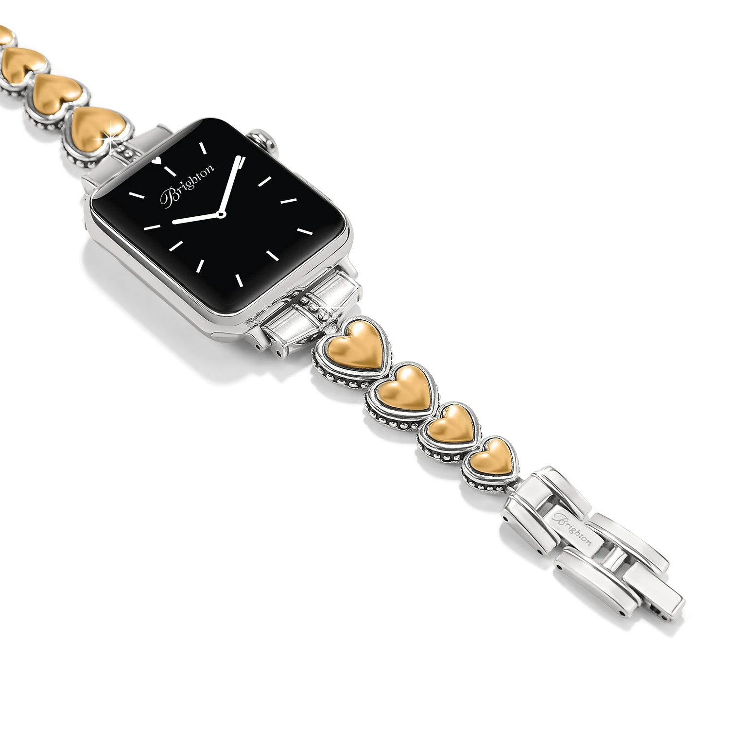 Pretty Tough Two Tone Heart Watch Band Pretty Tough Two Tone Heart Watch Band -Occasionally Yours brighton pretty tough two tone heart watch band 2