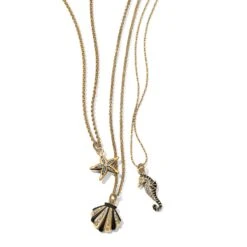 Twilight Waters Shell Necklace 5 Twilight Waters Shell Necklace -Occasionally Yours brighton twilight waters shell necklace silver gold 4