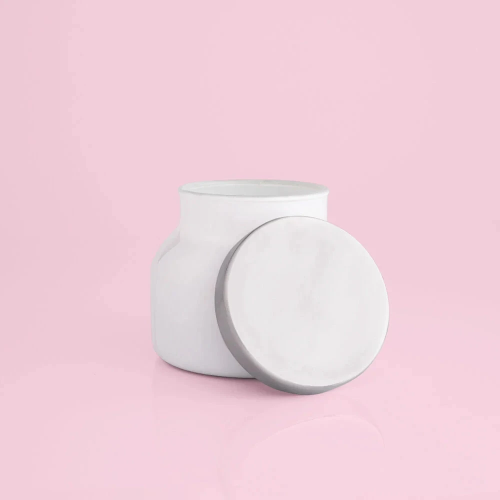 Volcano White Signature Petite Jar - 8 oz Volcano White Signature Petite Jar - 8 Oz -Occasionally Yours capri blue white petite volcano candle CB 725 VOL 3