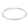 Classic Blissful Pattern 2.5mm Bead Bracelet - 3mm Pearl -Occasionally Yours classic blissful pattern 2.5mm bead bracelet 3mm pearl enewton