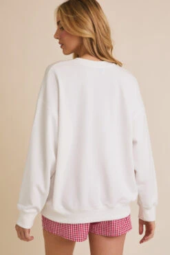 All American Embroidered Crewneck -Occasionally Yours daisy mercantile all american embroidered crewneck 4