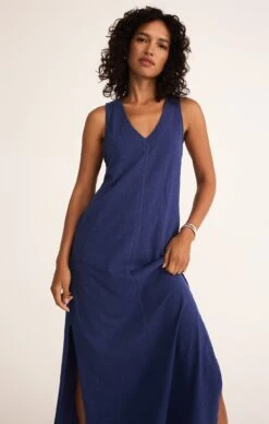 Coastline Midi Dress 11 Coastline Midi Dress -Occasionally Yours dm coastline midi dress yacht blue 4