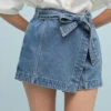 Dylan Tie-Up Skort 1 Dylan Tie-Up Skort -Occasionally Yours dm dylan tie up skort denim 1