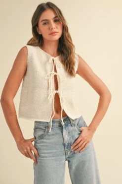 Gracie Front Tie Vest