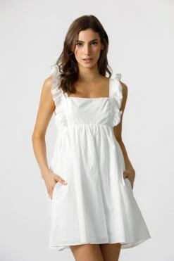 Juniper Flutter Sleeve Mini Dress 7 Juniper Flutter Sleeve Mini Dress -Occasionally Yours dm juniper flutter sleeve mini dress white 6