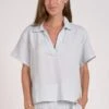 Going Places Gauze Top -Occasionally Yours elan going places gauze top light blue 1