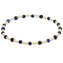 Enewton Extends - Gemstone Gold Sincerity Pattern 3mm Bead Bracelet -Occasionally Yours enewton extends gemstone gold sincerity pattern 3mm bead bracelet lapis