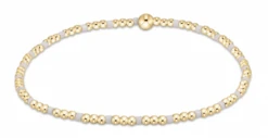 Hope Sincerity Pattern 2mm Bead Bracelet -Occasionally Yours enewton hope sincerity pattern 2mm bead bracelet gold white