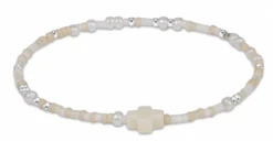 Hope Unwritten Sterling Signature Cross Bracelet -Occasionally Yours enewton hopunw sterling signature cross bead bracelet call me on my shellphone