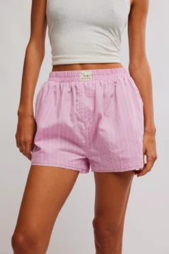 FREE PEOPLE Day To Day YD Boxer -Occasionally Yours fp day to day yd boxer pink combo 2