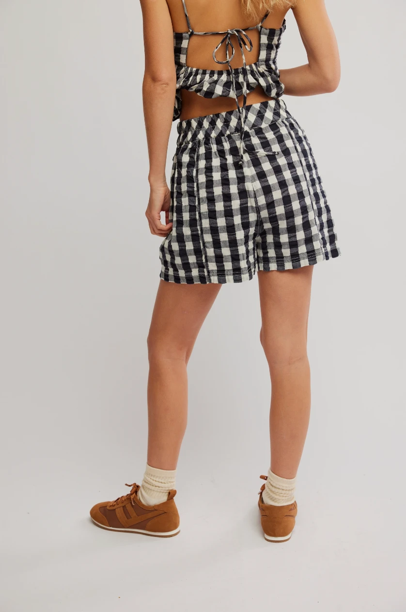 Get Free Seersucker Pull FREE PEOPLE Get Free Seersucker Pull -Occasionally Yours fp get free seersucker pull black combo 4