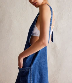 FREE PEOPLE High Roller Skirtall -Occasionally Yours fp high roller skirtal sapphire blue 4