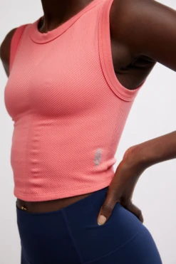 FREE PEOPLE Free Throw Muscle Tank -Occasionally Yours fp throw muscle tank hibiscus 1