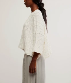 FREE PEOPLE Washed Ashore Sweater 3 FREE PEOPLE Washed Ashore Sweater -Occasionally Yours fp washed ashore sweater white 2