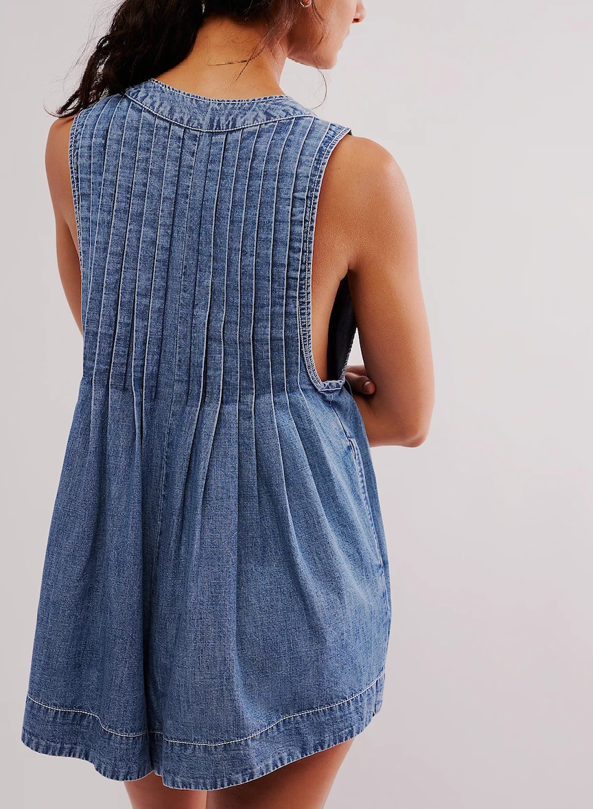 Webster Romper FREE PEOPLE Webster Romper -Occasionally Yours fp webster romper falling rain wash 2