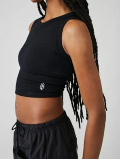 FREE PEOPLE Free Throw Muscle Tank -Occasionally Yours fpm free throw muscle tank black 2