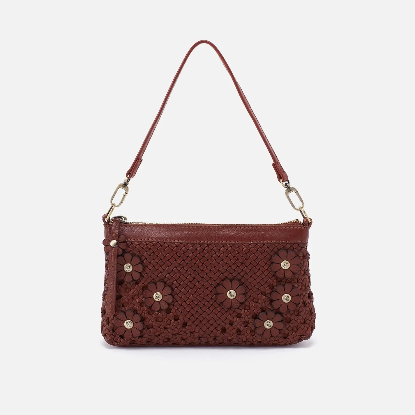 Darcy Crossbody Darcy Crossbody -Occasionally Yours hobo darcy crossbody woven leather chesnut 7