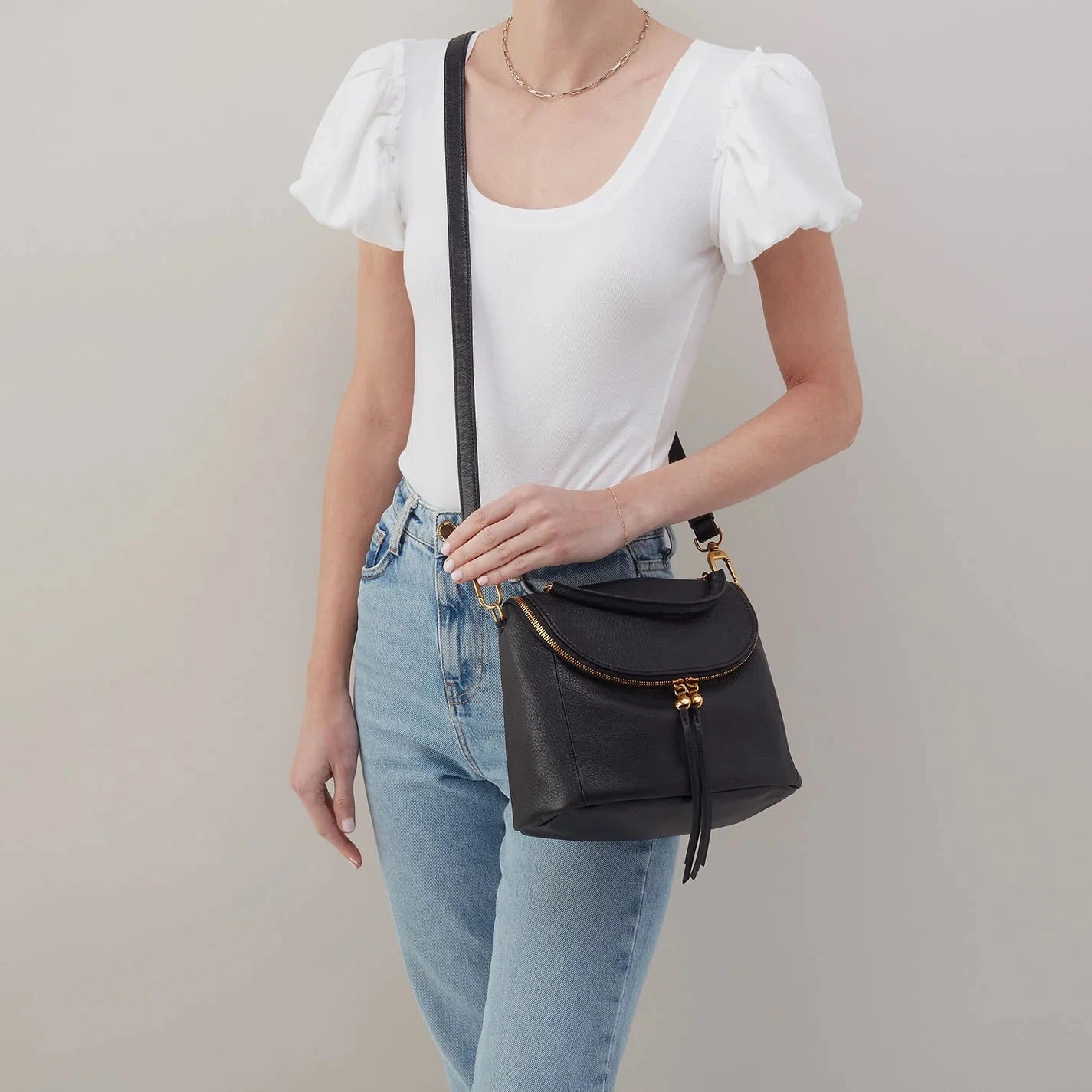 Fern Top Handle Satchel Fern Top Handle Satchel -Occasionally Yours hobo fern top handle satchel pebbled leather black 2