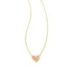 Framed Ari Heart Short Pendant Necklace Gold - Light Pink Drusy 1 Framed Ari Heart Short Pendant Necklace Gold - Light Pink Drusy -Occasionally Yours kendra scott framed ari heart short pendant necklace gold light pink drusy 00 88dbd580 33a4 4975 992b f4facd1b7b23