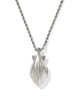 Alexa Locket Short Pendant Necklace -Occasionally Yours ks alexa locket short pendant necklace vintage silver ivory mop 3