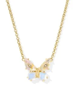 Bianca Butterfly Short Pendant Necklace