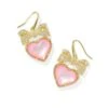 Haisley Heart Drop Earrings 2 Haisley Heart Drop Earrings -Occasionally Yours ks haisley heart drop earrings gold blush ivory mother of pearl