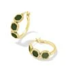 Maura Hoop Earrings -Occasionally Yours ks maura hoop earrings gold sage serpentine
