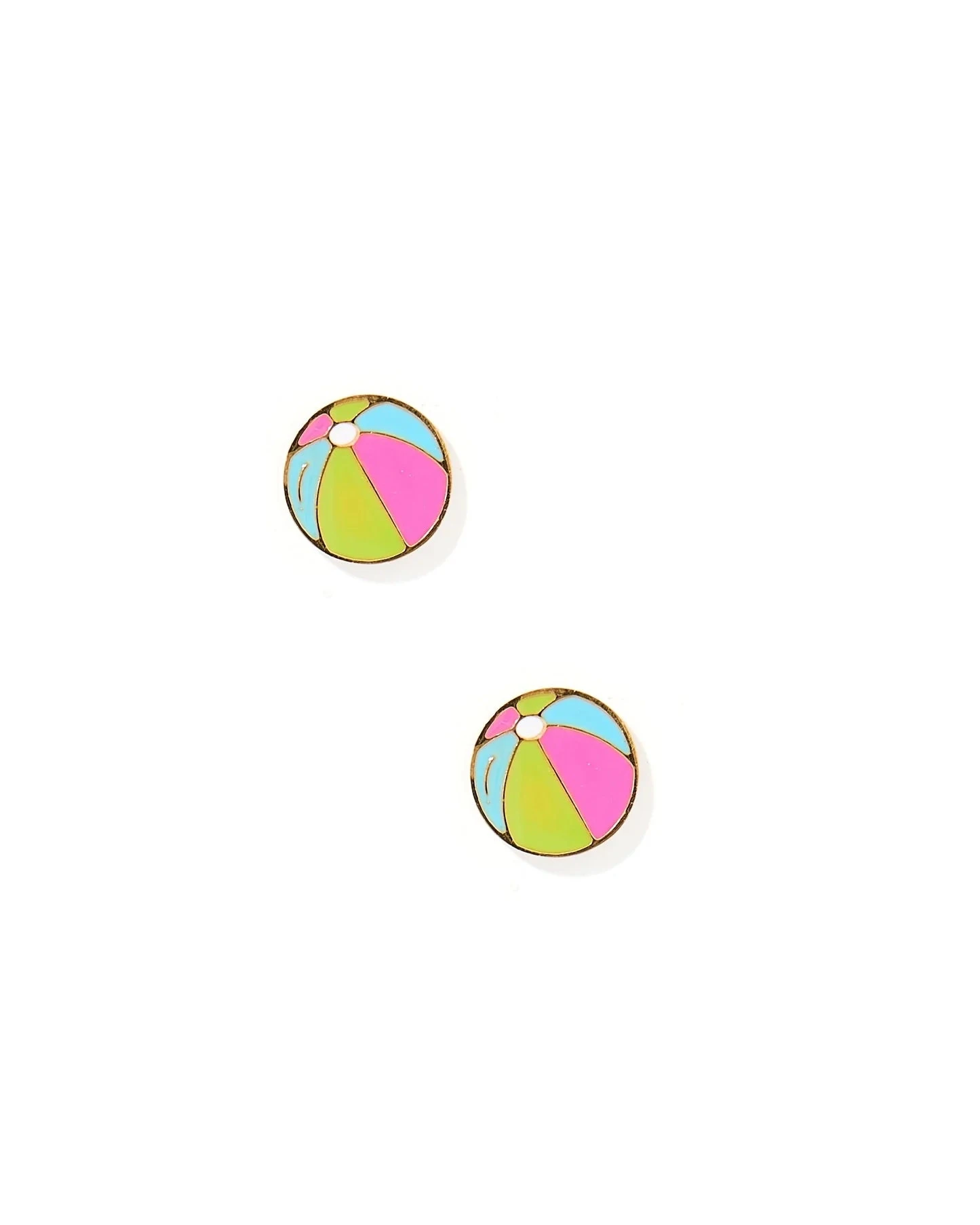 Screwback Stud - Beach Ball Screwback Stud - Beach Ball -Occasionally Yours linnyco screwback stud beach ball 3