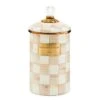 Large Canister -Occasionally Yours mc large canister mocha check