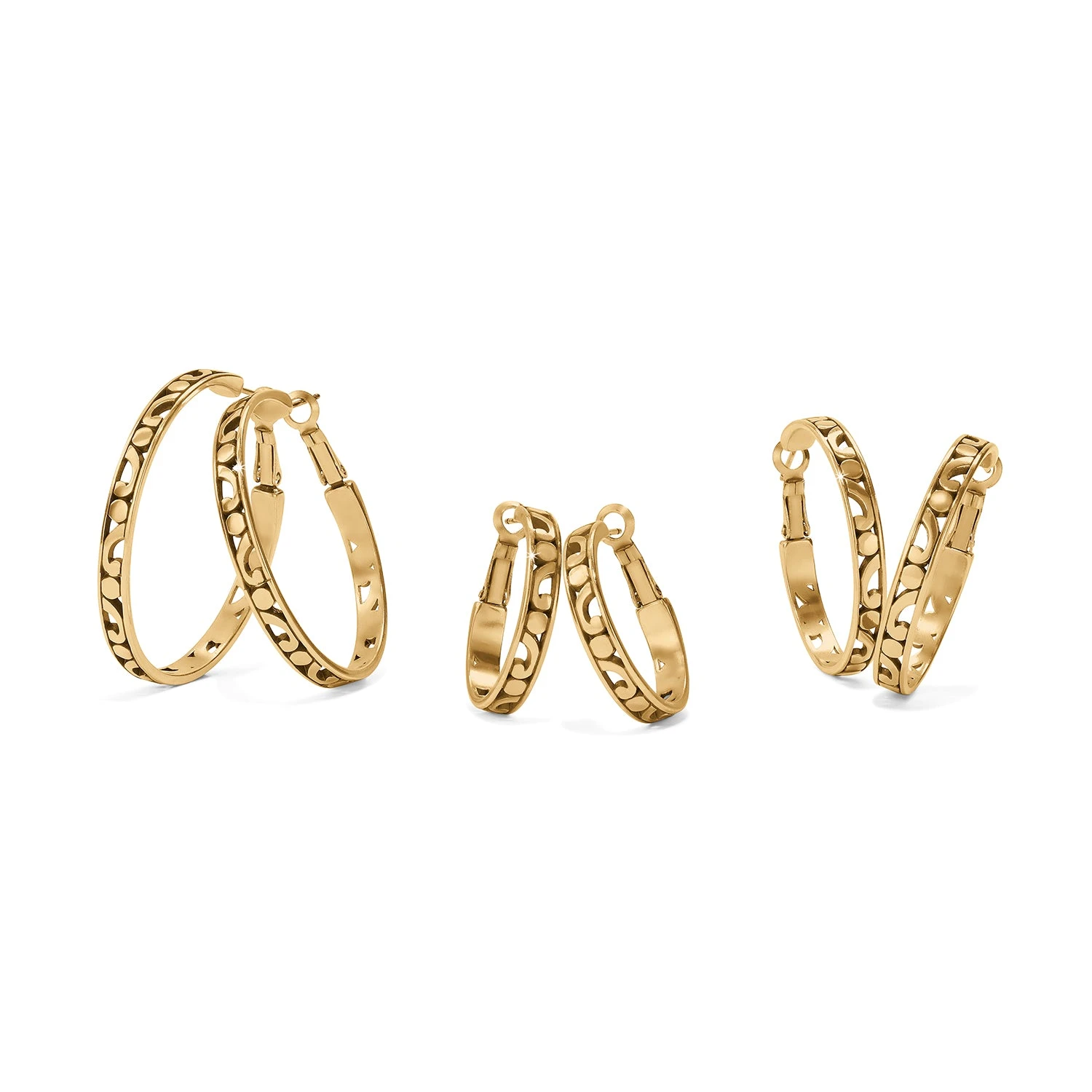 Contempo Medium Hoop Earrings Contempo Medium Hoop Earrings -Occasionally Yours qija9906 02
