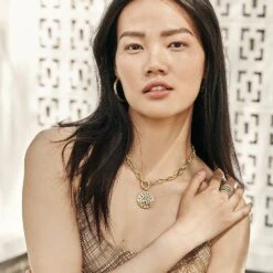 Contempo Large Hoop Earrings -Occasionally Yours qija9907 03