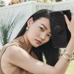 Ferrara Two Tone Luce Post Drop Earrings -Occasionally Yours qija9910 04