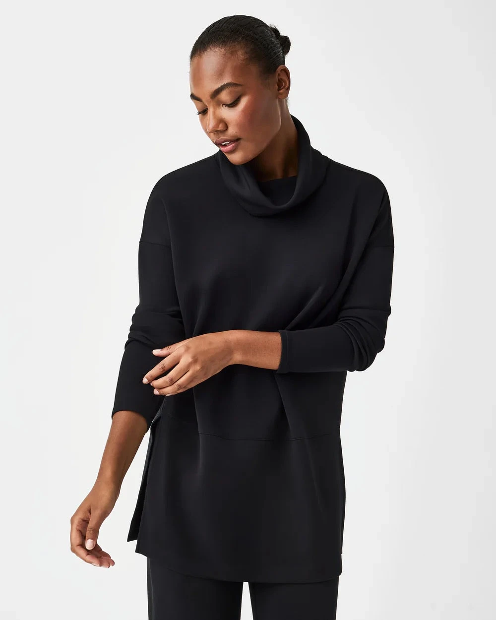 AirEssential Turtleneck Tunic Spanx AirEssential Turtleneck Tunic -Occasionally Yours spanx airessentials turtleneck tunic very black 1
