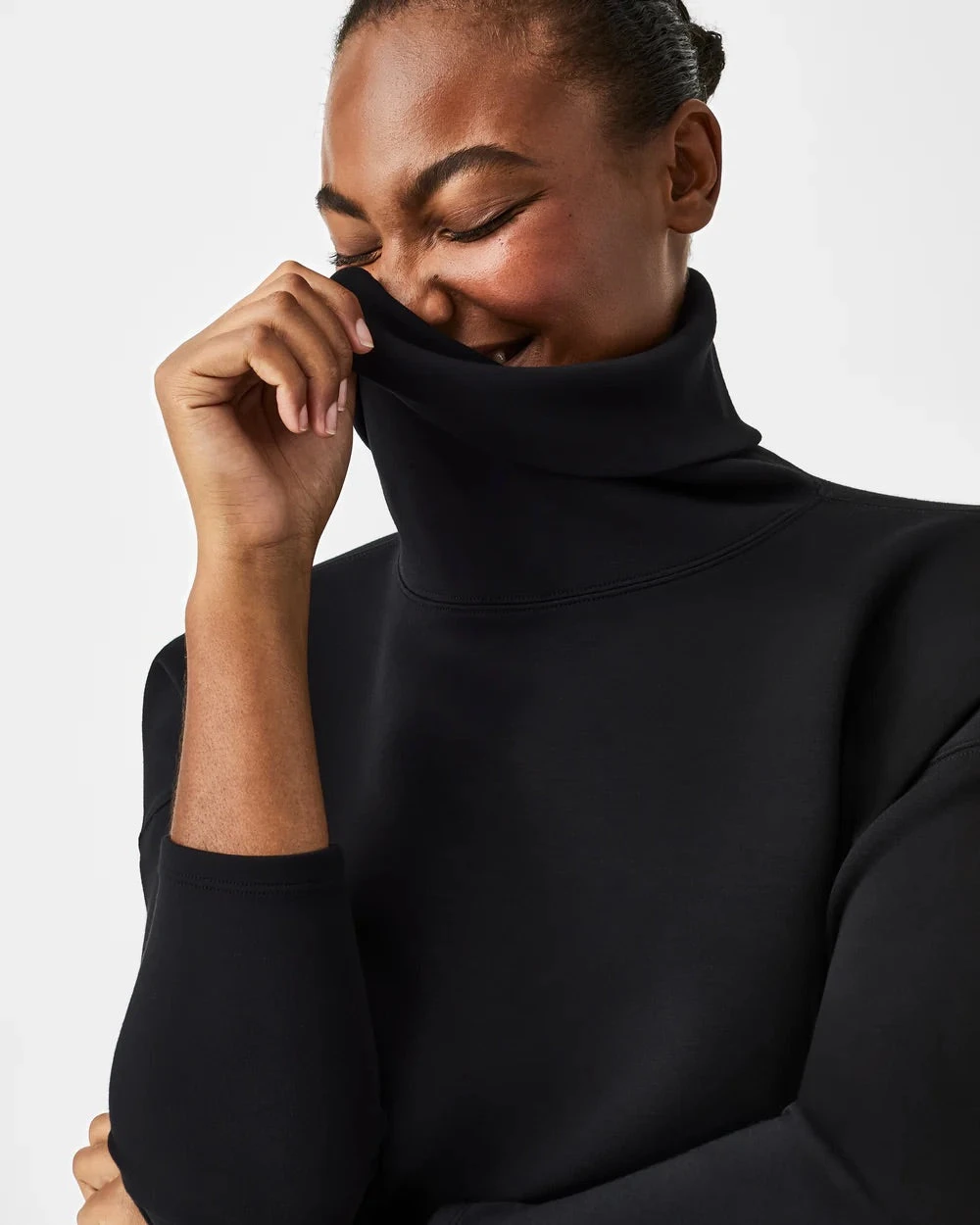AirEssential Turtleneck Tunic Spanx AirEssential Turtleneck Tunic -Occasionally Yours spanx airessentials turtleneck tunic very black 3